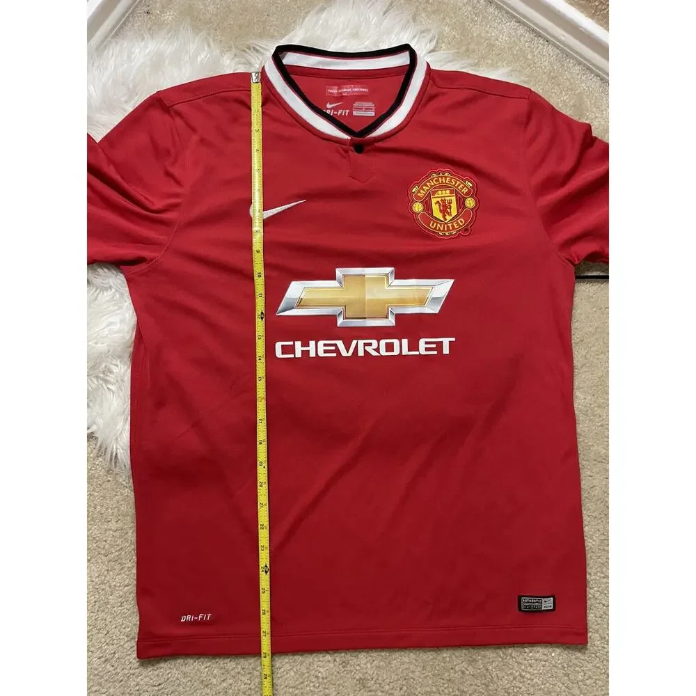 Nike Dri-Fit 2014 Manchester United Chevrolet Home Jersey Size LARGE